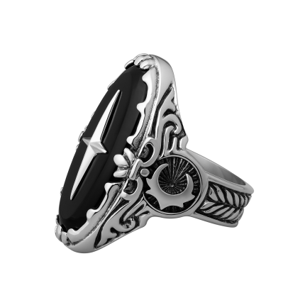 Clocks and Colours Hellcat x Onyx Ring Sterling Silver