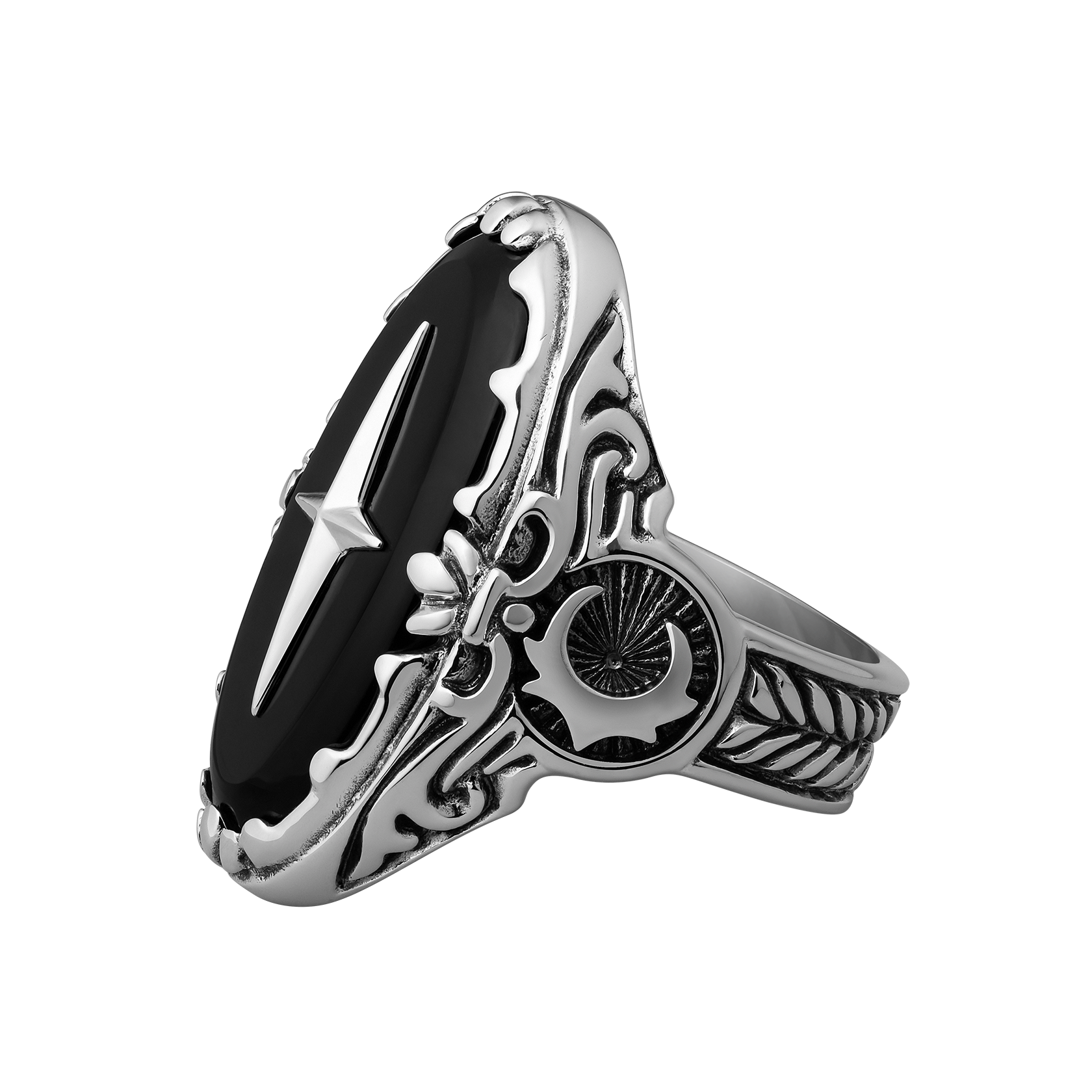 Clocks and Colours Hellcat x Onyx Ring – Bold Sterling Silver Clocks and Colours Hellcat x Onyx Ring Sterling Silver